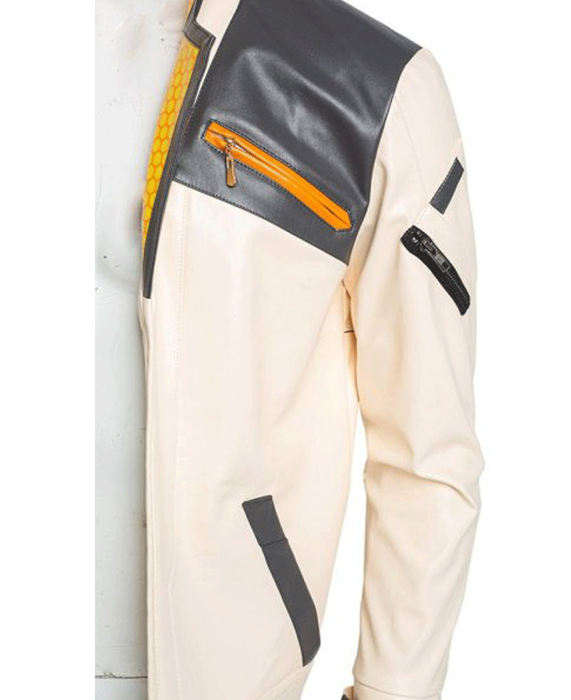 Valorant Phoenix White Leather Jacket