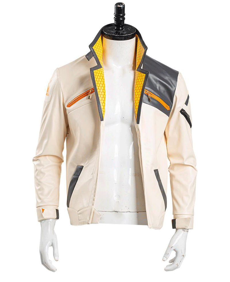 Valorant Phoenix White Leather Jacket