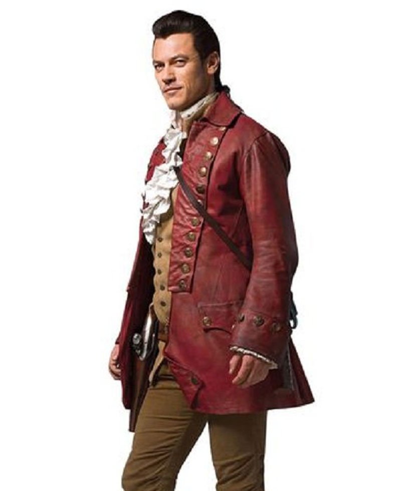 Luke Evans Beauty and The Beast Leather Coat