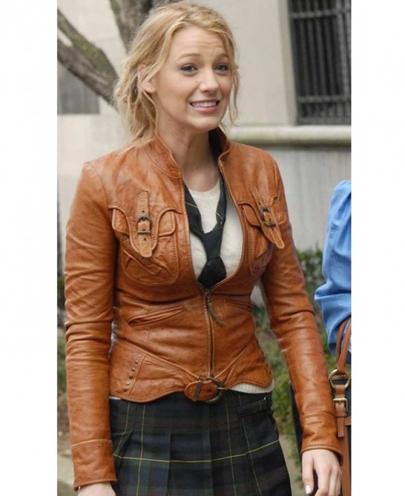 Gossip Girl Blake Lively Leather Jacket