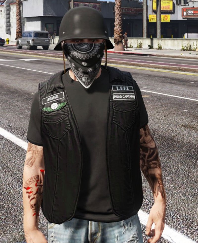 The Lost MC GTA 5 Biker Leather Vest