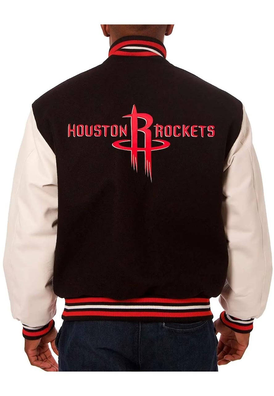 Houston Rockets Black Varsity Jacket