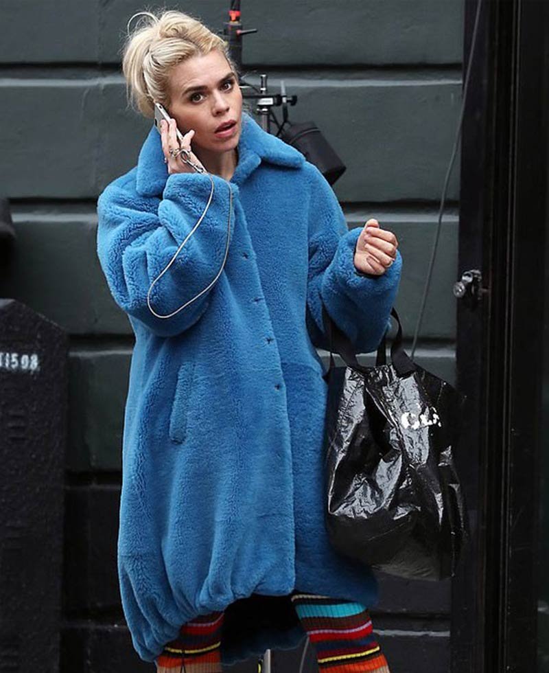 I Hate Suzie Billie Piper Blue Fur Coat