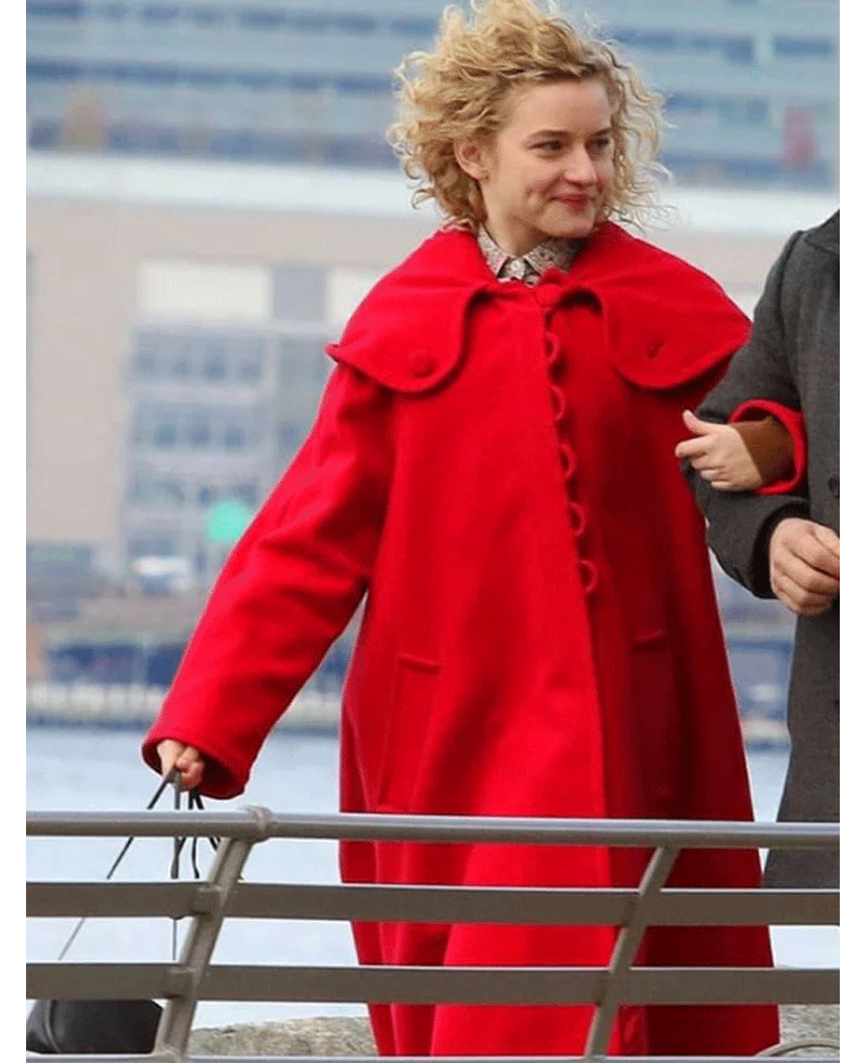 Julia Garner Modern Love Red Coat with Hood