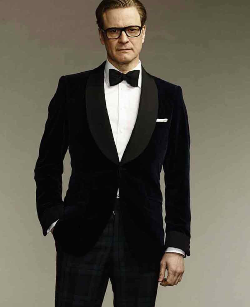 Kingsman Colin Firth Blue Tuxedo