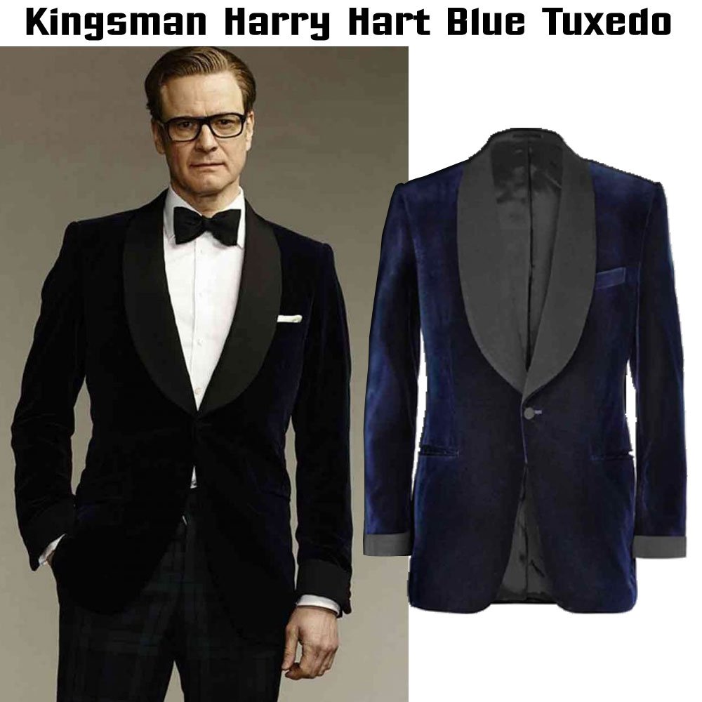 Kingsman Colin Firth Blue Tuxedo