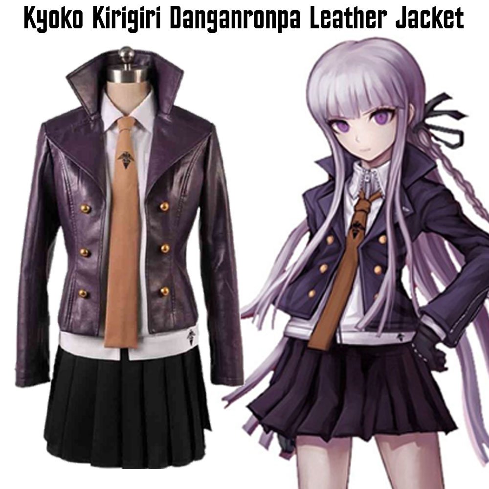 Kyoko Kirigiri Danganronpa Purple Leather Jacket