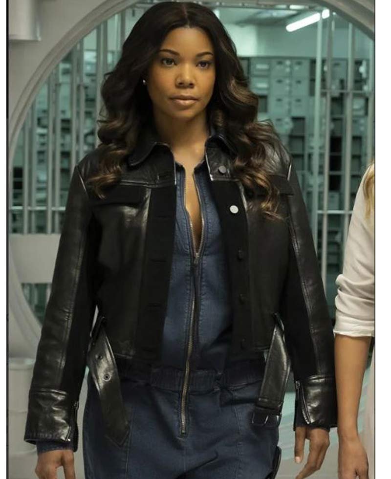 L.A.’s Finest Gabrielle Union Black Leather Jacket