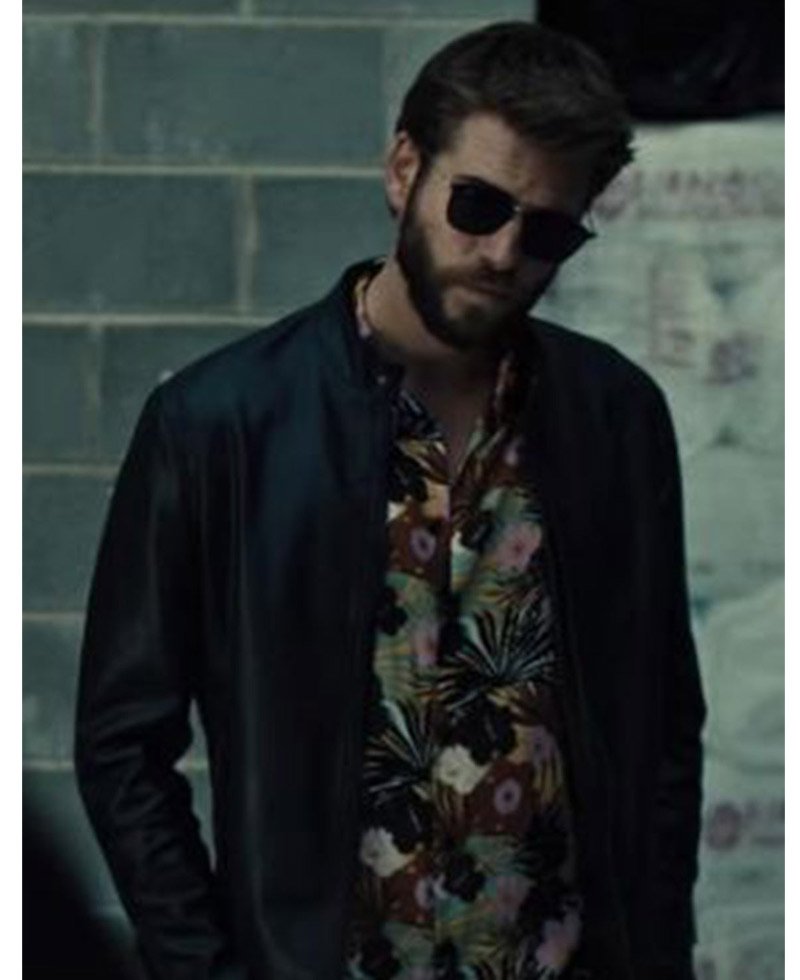 Liam Hemsworth Killerman Black Leather Jacket