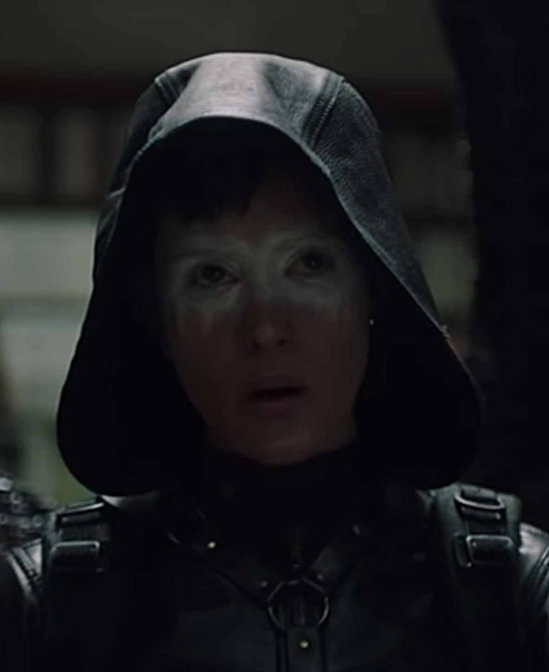 Claire Foy The Girl In The Spider's Web Leather Hoodie