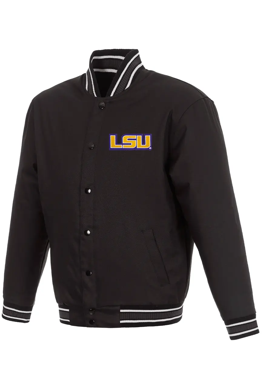 LSU Black Bomber Jacket