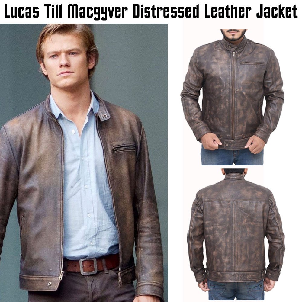 Lucas Till Macgyver Leather Jacket 