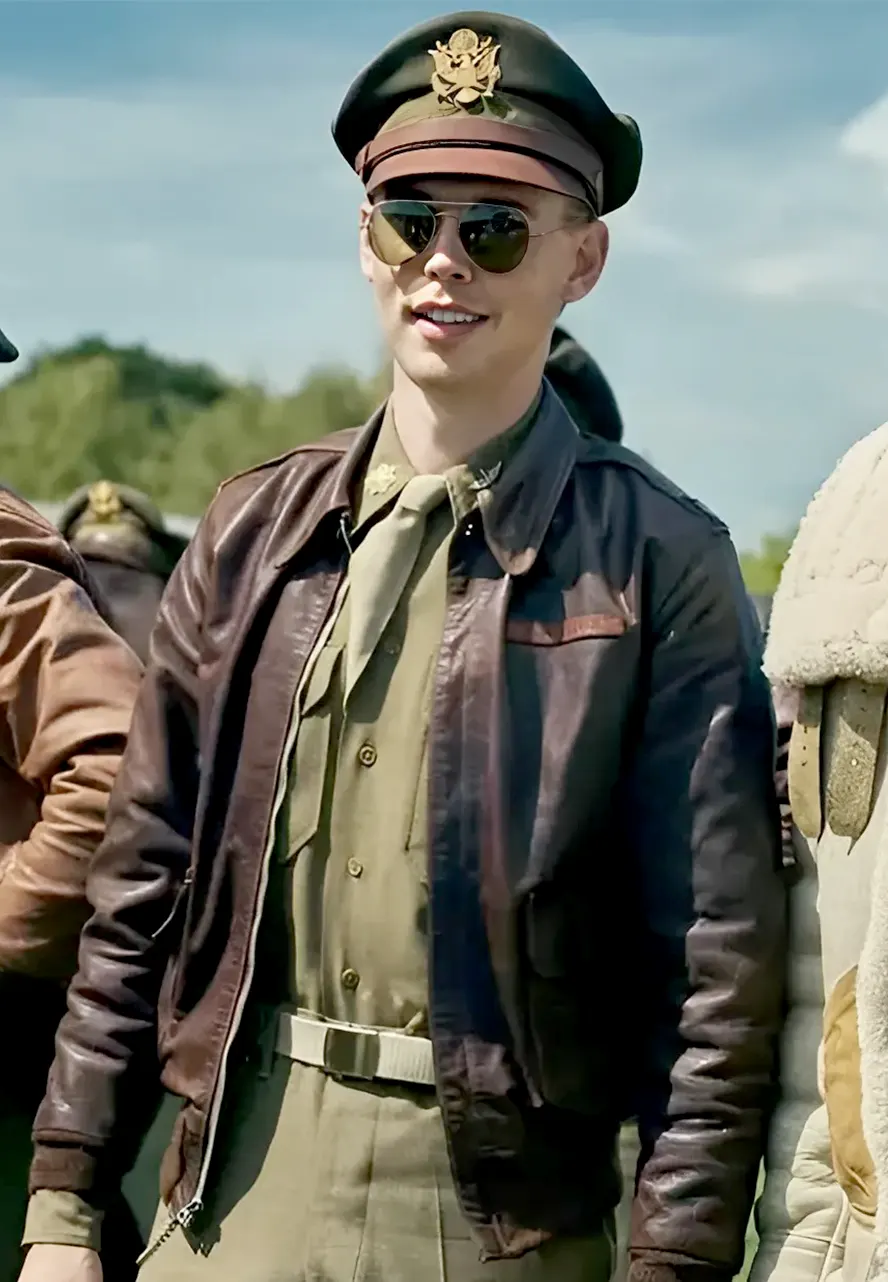 Masters of the Air 2024 Austin Butler Brown Jacket