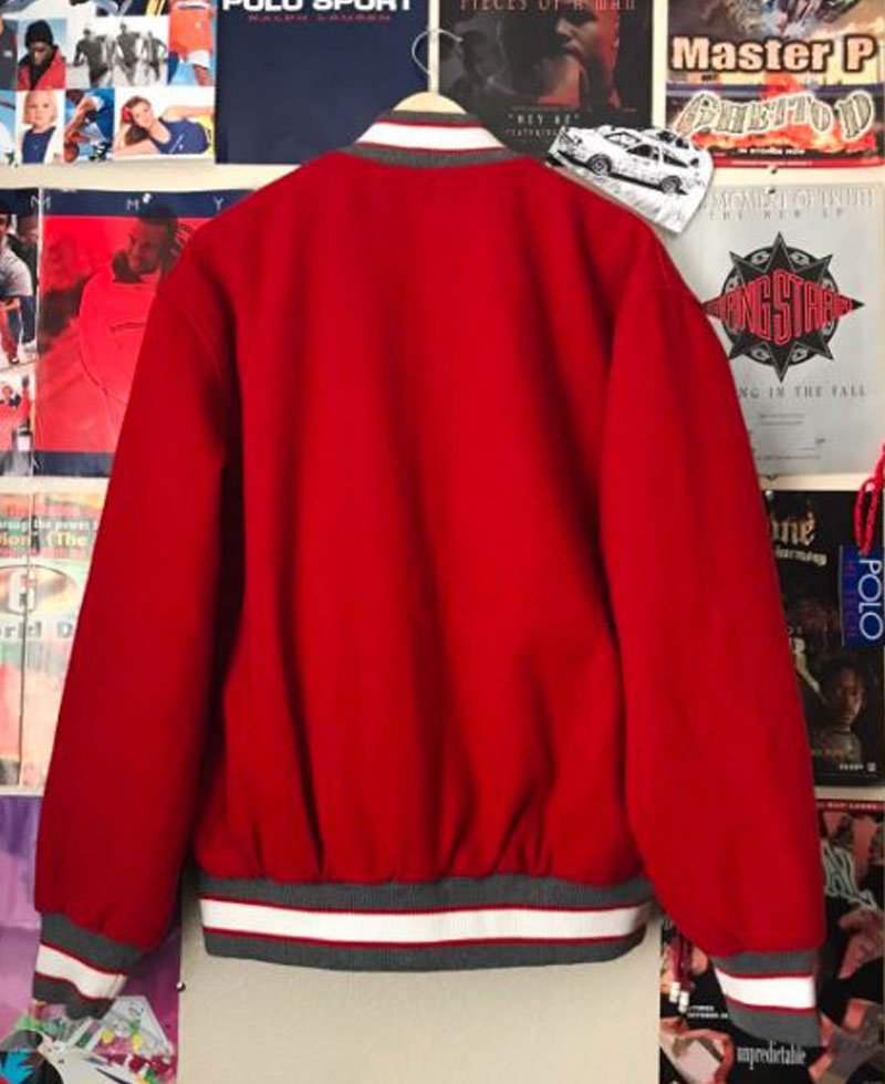 Men's UNLV Letterman Red Jacket