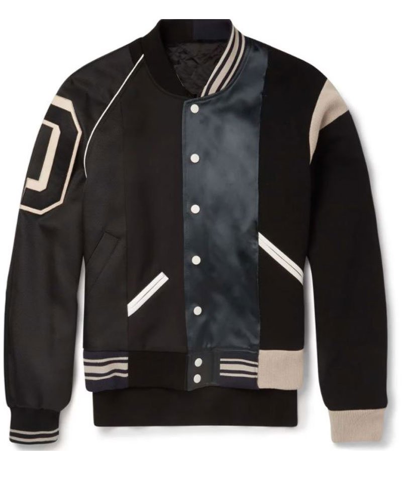 Men's Maison Margiela Varsity Bomber Black Jacket