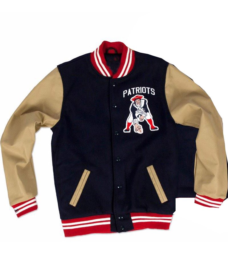 Men's Varsity Patriots Letterman Jacket