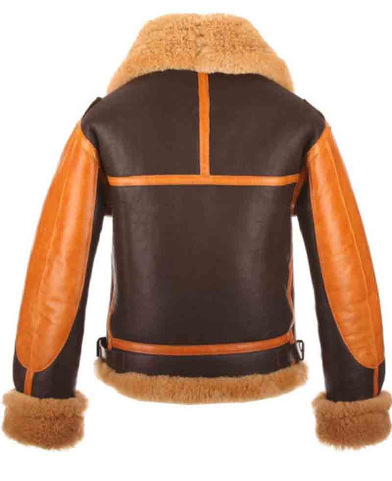Men's Raf B3 Bomber Leather Shearling Jacket