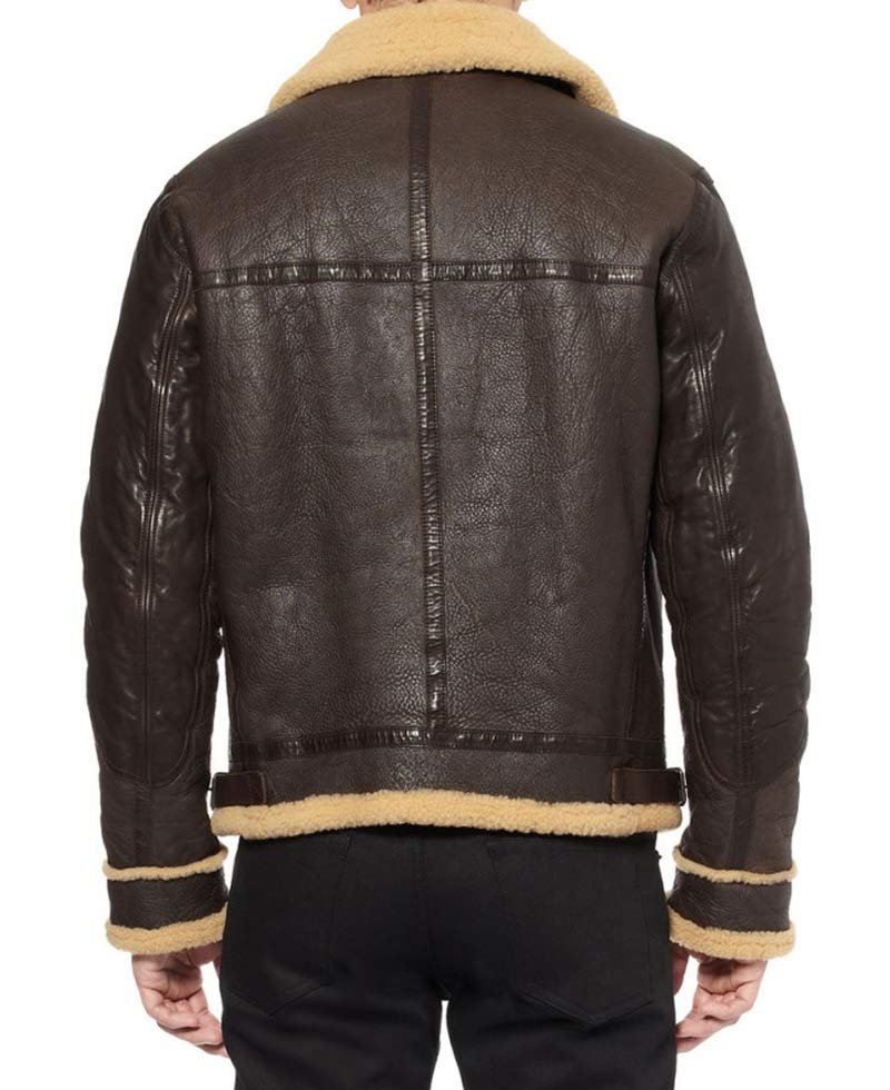 Men's B3 Bomber Shearling Brown Leather Jacket