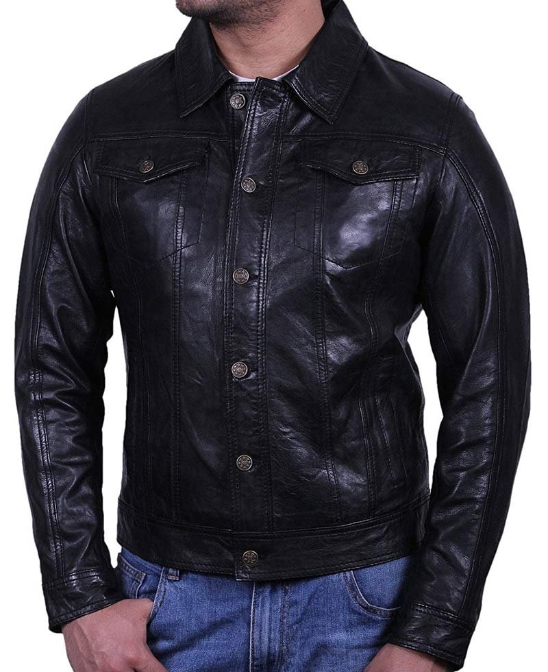 Men's Casual Button Shirt Collar Jacket