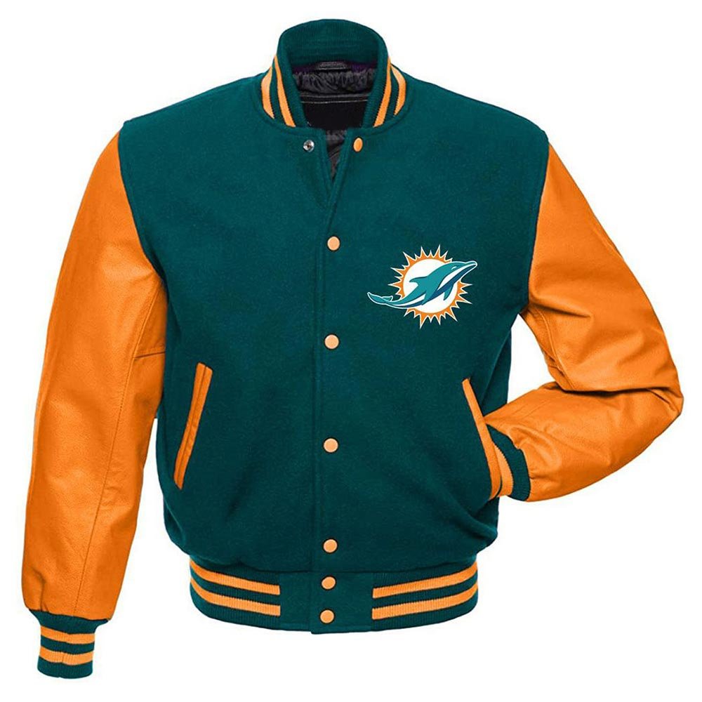 Miami Dolphins Wool Varsity Jacket