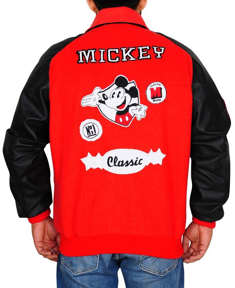 Mickey Mouse Letterman Bomber Jacket