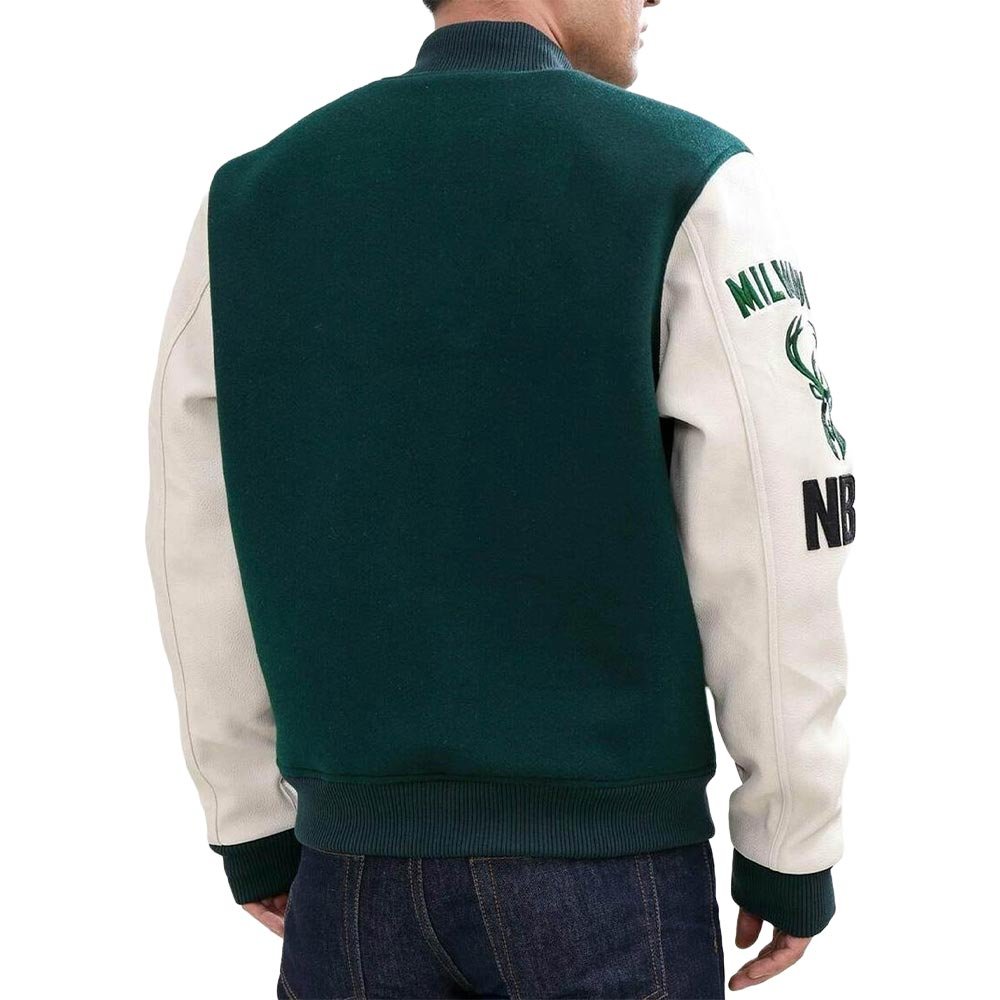 Milwaukee Bucks Green Varsity Jacket