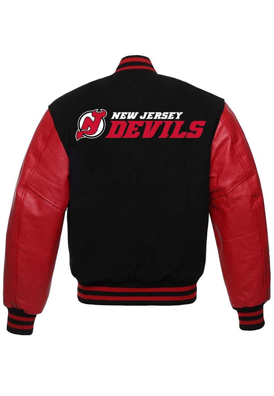 New Jersey Devils Black Varsity Jacket