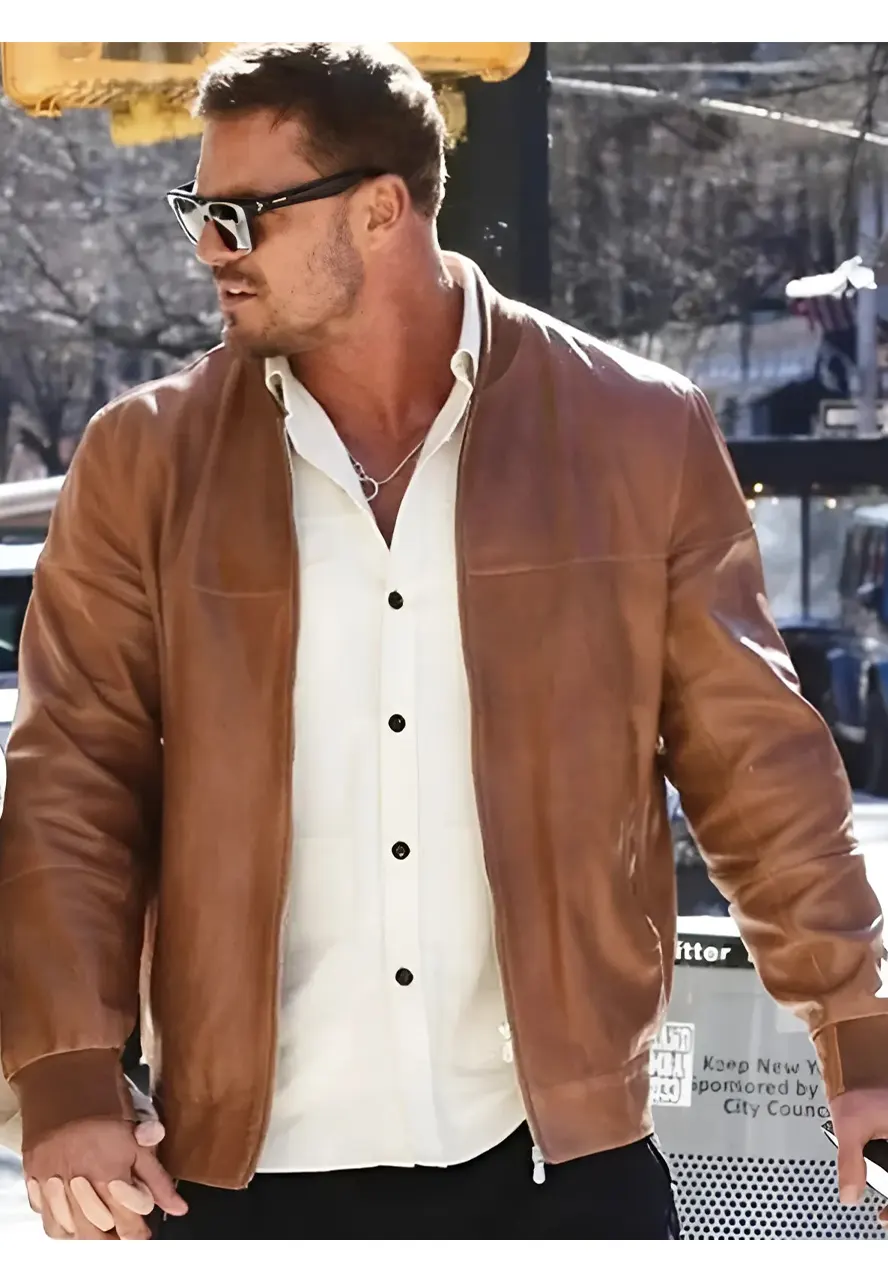 Ordinary Angels 2024 Alan Ritchson Brown Jacket