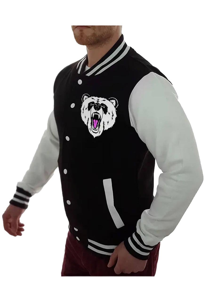 Panda Logo Varsity Jacket