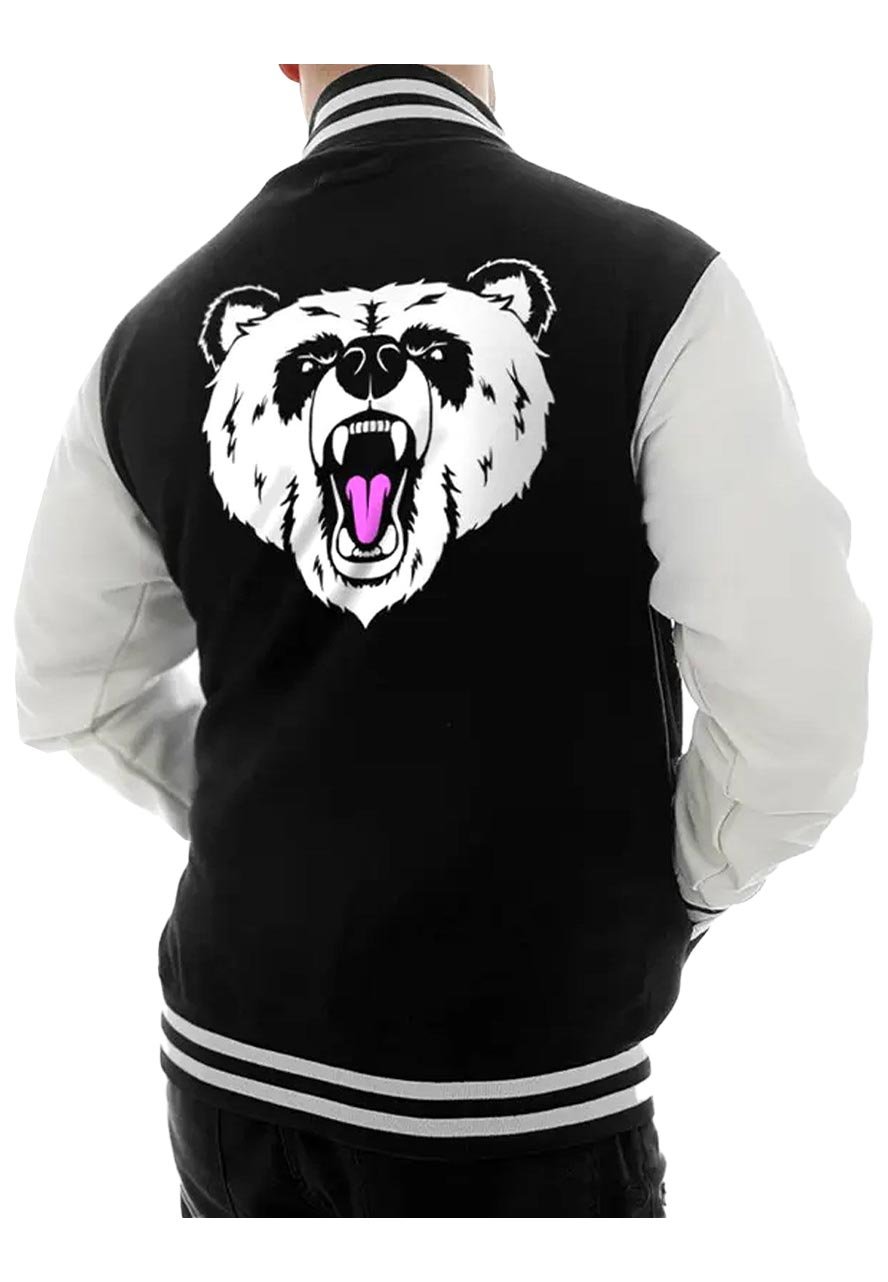 Panda Logo Varsity Jacket