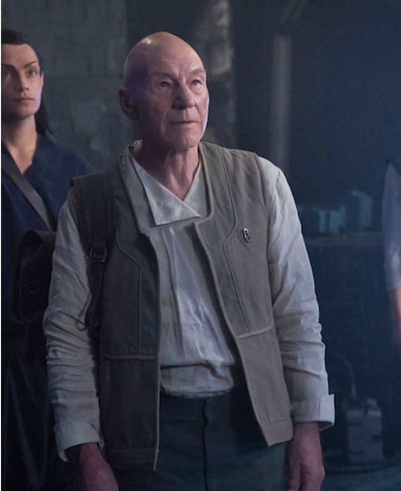 Patrick Stewart Star Trek Picard Grey Vest