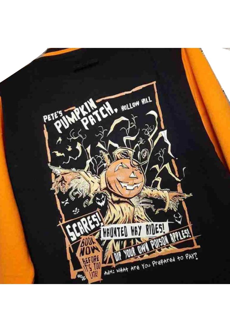 Pumpkin Patch Halloween Varsity Jacket