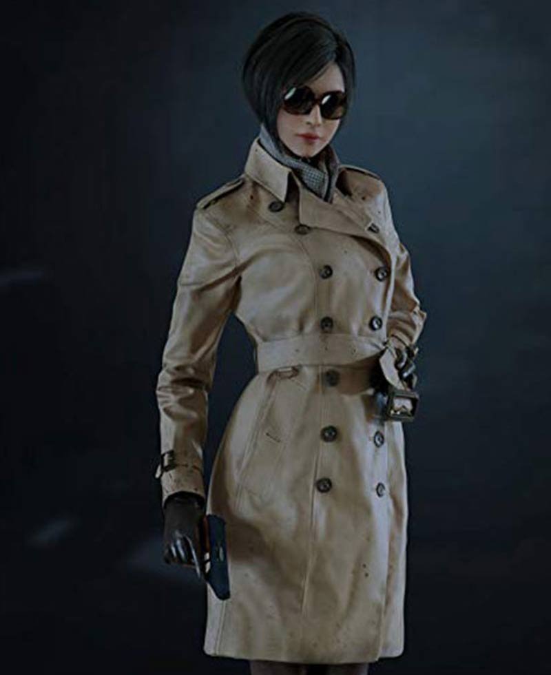 Resident Evil 2 Game Ada Wong Leather Coat