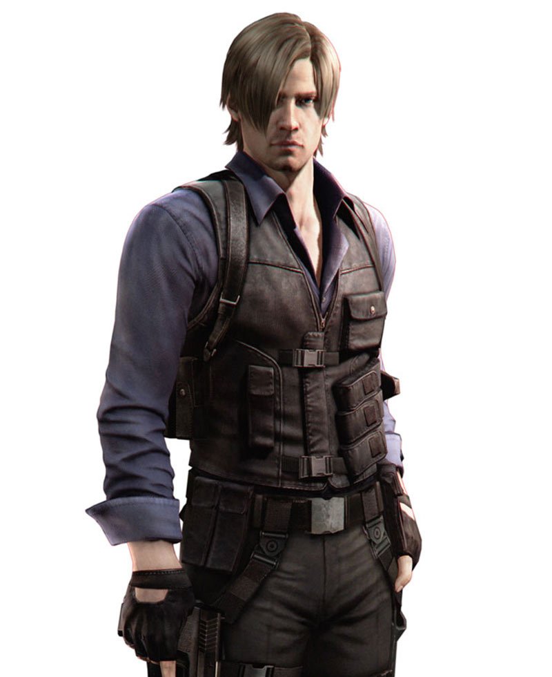 Resident Evil 6 Video Game Leon Kennedy Leather Vest