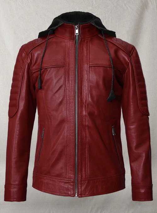 Rodeo Leather Hooded Jacket