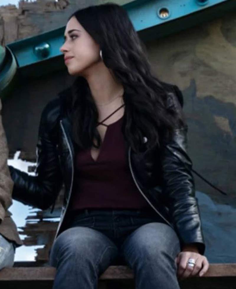 Roswell New Mexico Jeanine Mason Leather Hoodie