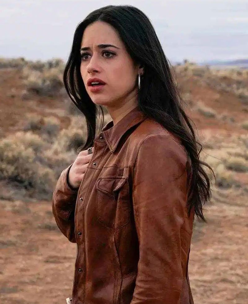Jeanine Mason Roswell Brown Leather Jacket