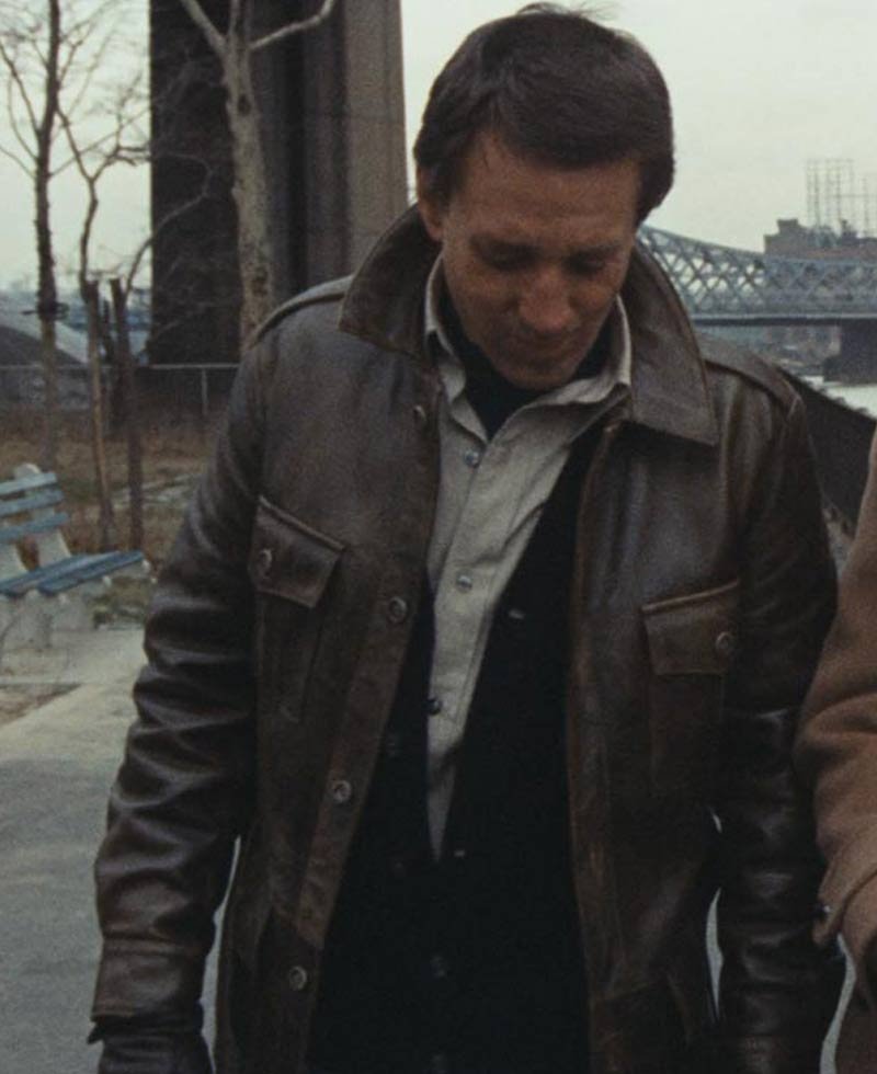 Roy Scheider Seven Ups Brown Leather Jacket