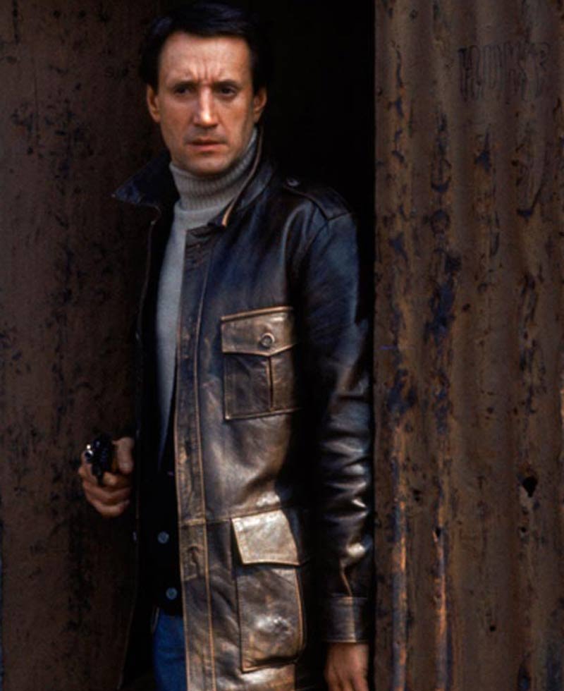 Roy Scheider Seven Ups Brown Leather Jacket
