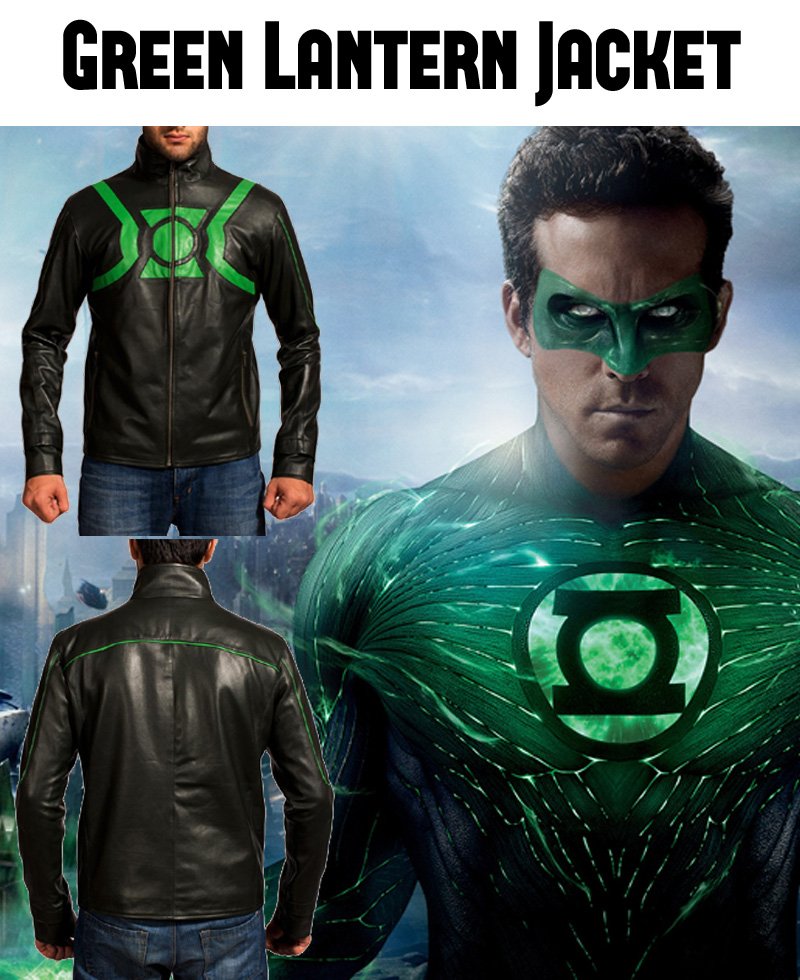 Ryan Reynolds Green Lantern Leather Jacket