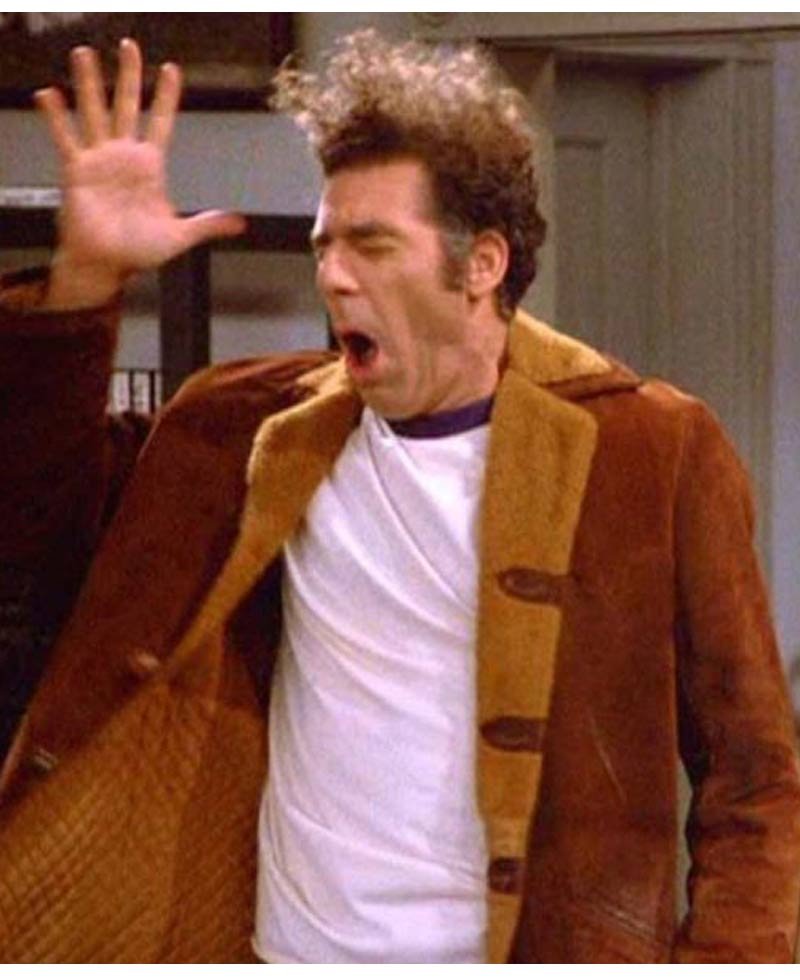 Seinfeld Michael Richards Suede Leather Jacket