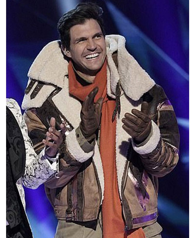 The Masked Singer Barry Zito Brown Shearling Jacket