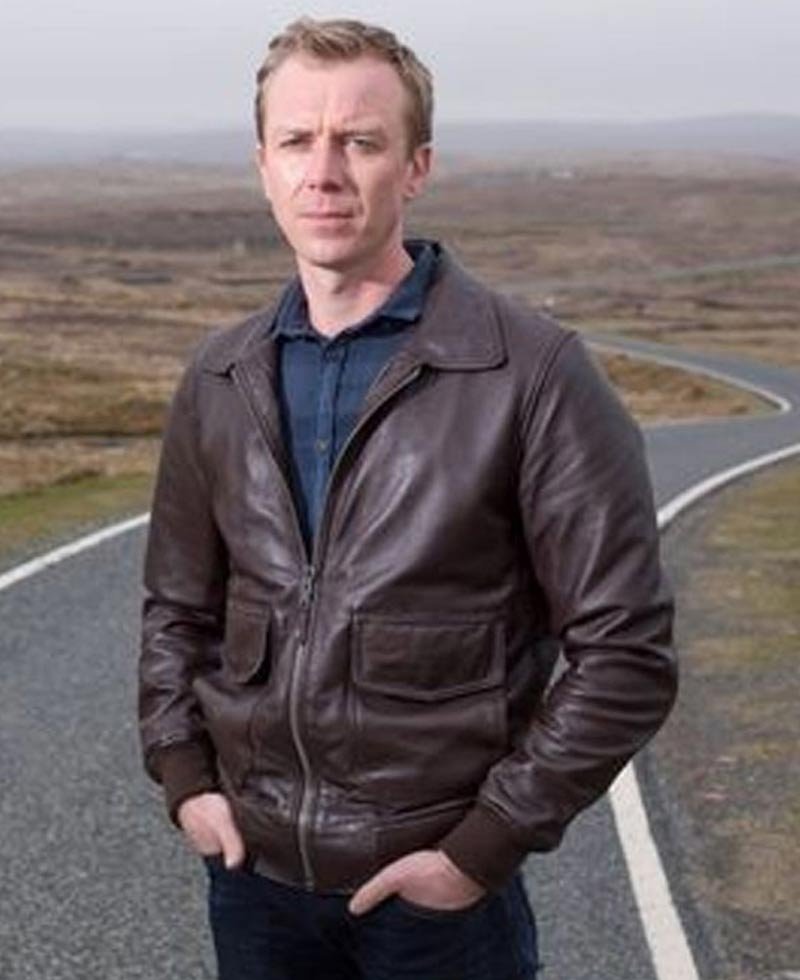 Shetland Steven Robertson Brown Leather Jacket