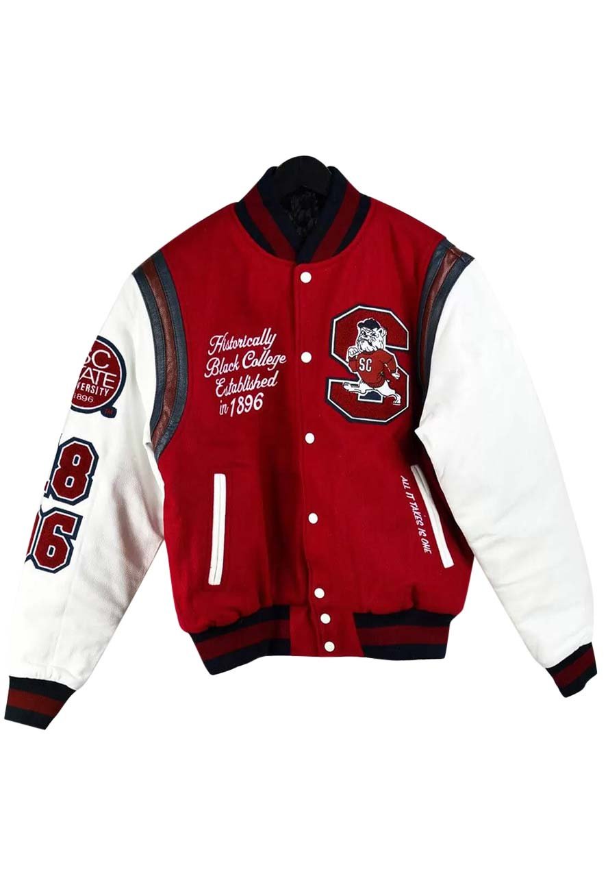 South Carolina State University Red Varsity Jacket