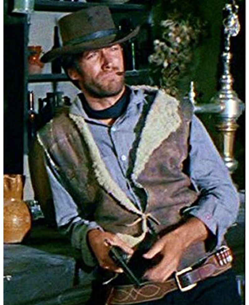 Clint Eastwood Spaghetti Western Shearling Vest