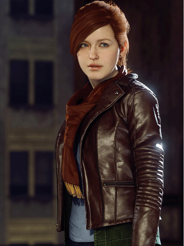 Spider-Man Mary Jane Watson Brown Jacket