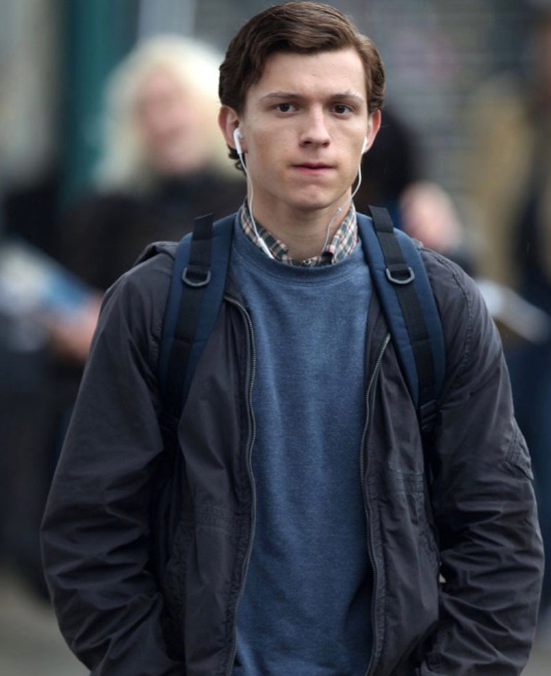 Spiderman Homecoming Peter Parker Grey Jacket with Hoodie