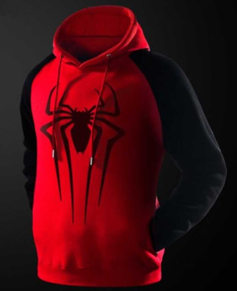 Spiderman Red and Black Pullover Hoodie