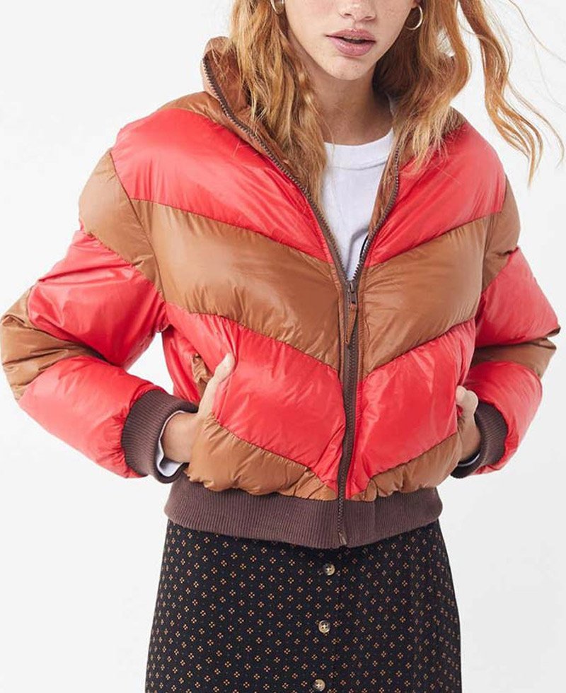 Spinning Out Willow Shields Bomber Puffer Jacket