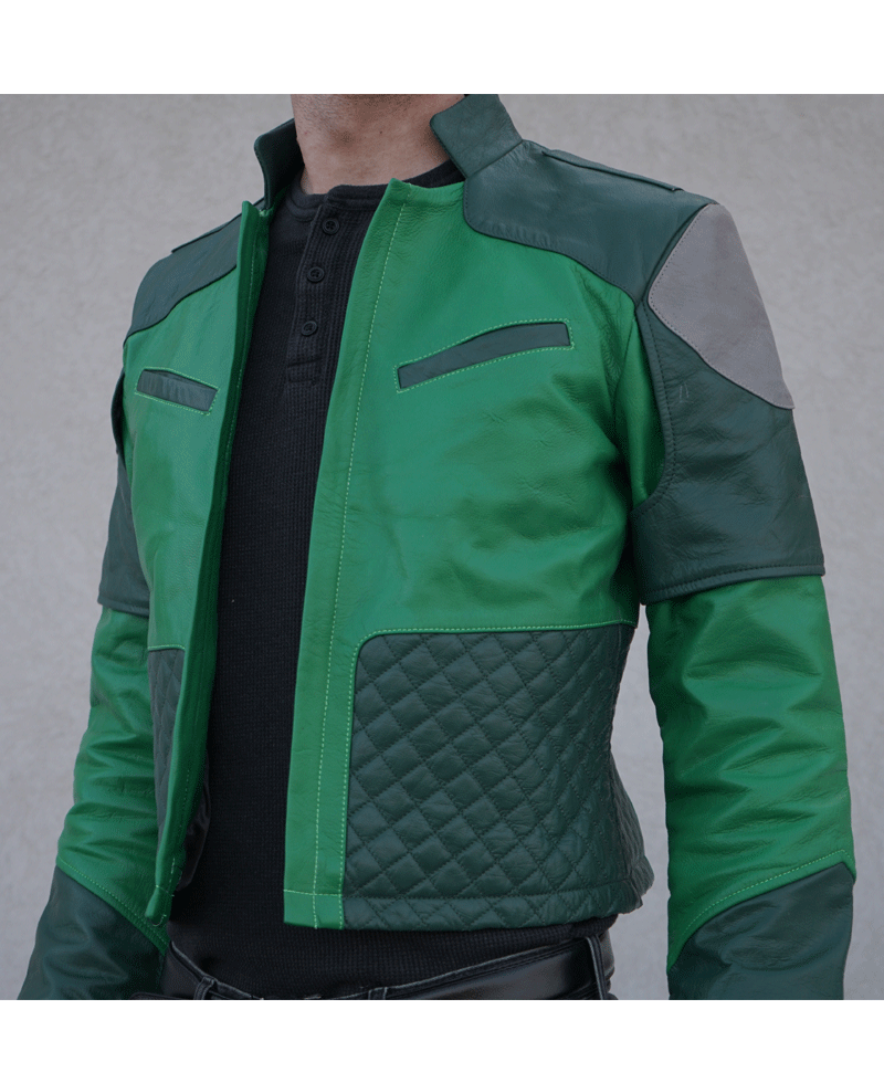 Star Wars Kazuda Xiono Green Leather Jacket